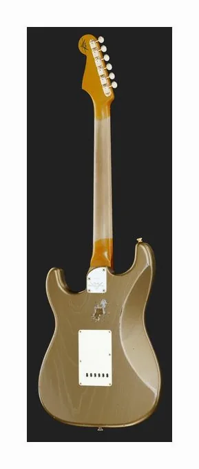 Fender LTD Roasted Strat Relic SG, curvas del cuerpo vistas desde arriba