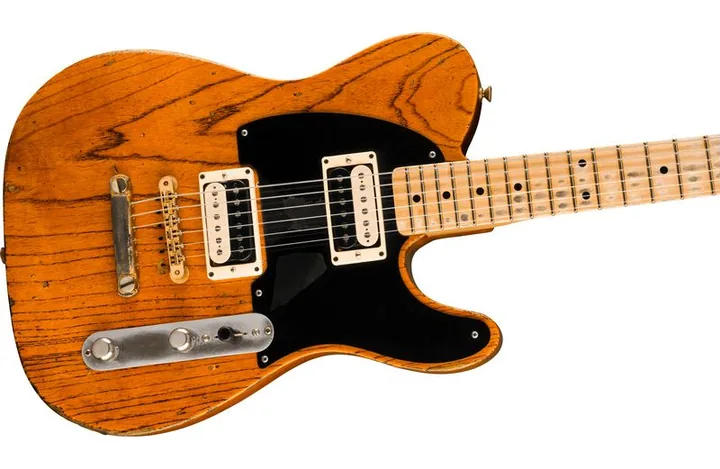 Fender LTD Seymour Duncan 50th Tele, pala con clavijeros y logotipo