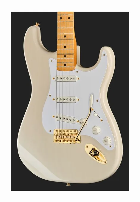 Fender Ltd Vintera III L50s Strat WBL, curvas del cuerpo vistas desde arriba