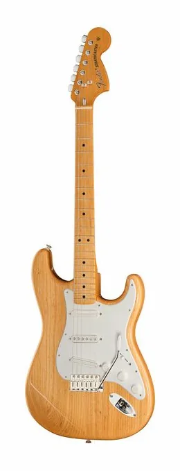 Fender Mark Speer Strat MN NAT en primer plano frontal