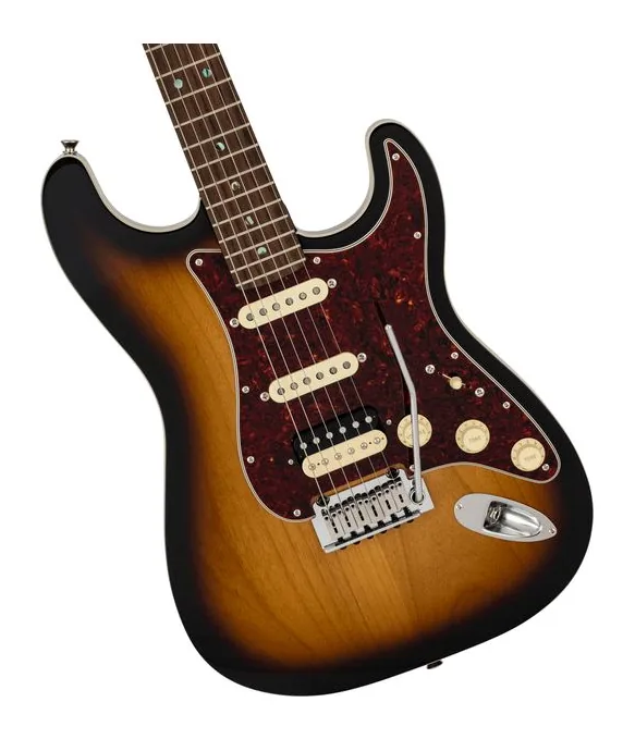 Fender MIJ Act Modern Strat HSS 2TS, vista trasera del cuerpo