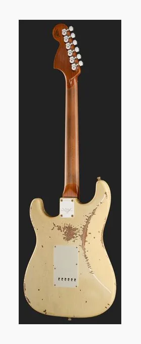 Fender Roasted Pro Strat HR AVW, curvas del cuerpo vistas desde arriba