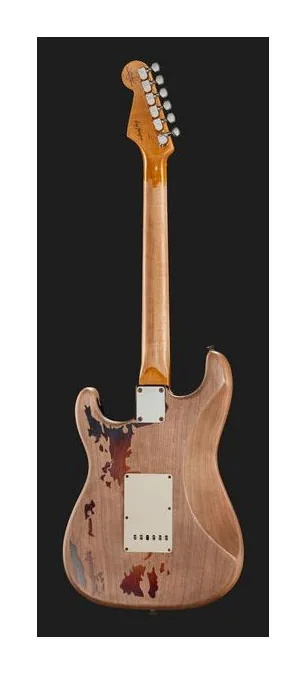 Fender Rory Gallagher Relic Strat, cejuela y primeras posiciones del diapasón