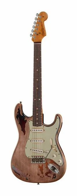 Fender Rory Gallagher Relic Strat fotografiado de frente