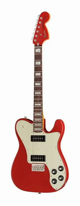 Fender Shiflett Tele Dlx DKR fotografiado de frente