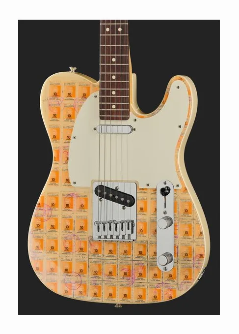 Fender Stamp Collection Tele Macedon, curvas del cuerpo vistas desde arriba