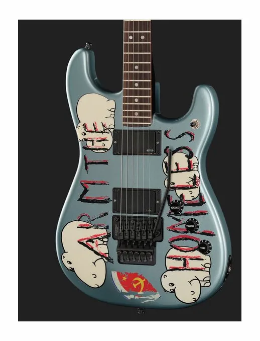 Fender Tom Morello Arm The Homeless, curvas del cuerpo vistas desde arriba