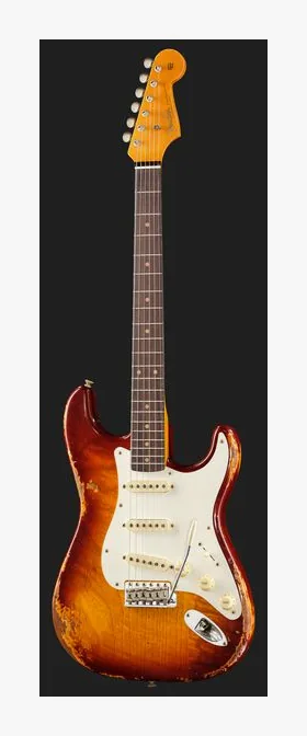 Fender Troposphere Strat TSB, cuerpo y acabado en primer plano