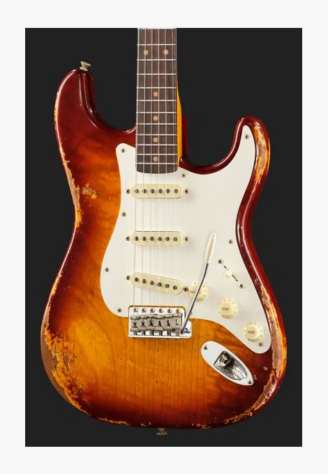 Fender Troposphere Strat TSB, perfil lateral del cuerpo