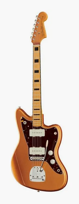 Fender Troy V Leeuwen Jazzmaster MN fotografiado de frente