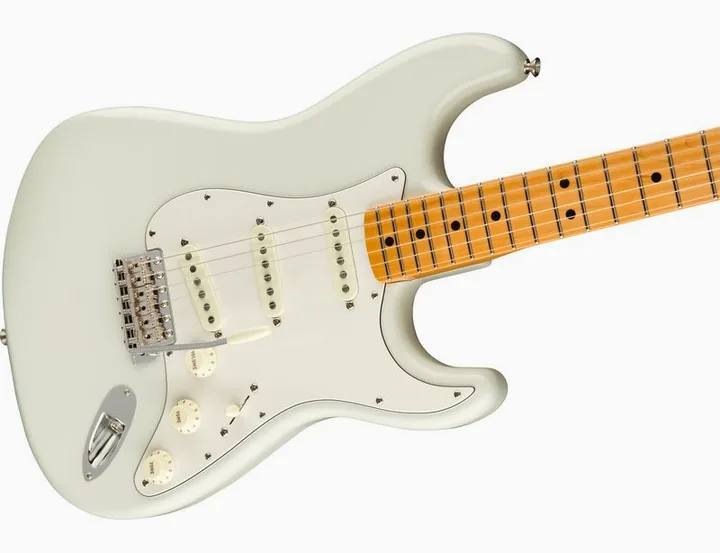 Fender Voodoo Child Strat NOS OW, puente y clavijeros de afinación
