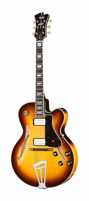 FGN Masterfield Jazz HH JB encuadrado de frente sobre fondo neutro