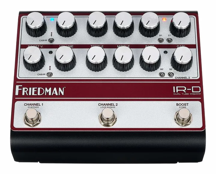 Friedman IR-D Black/Silver/Red LTD, panel de controles en primer plano