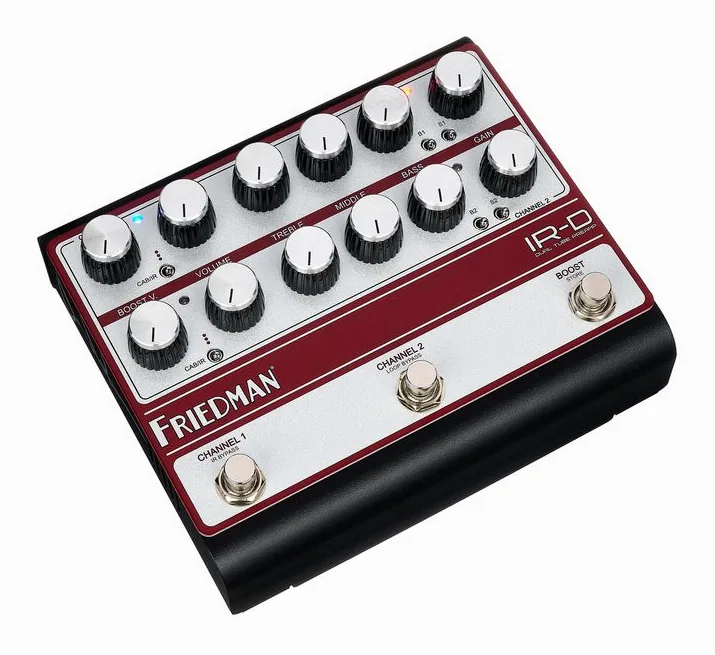 Friedman IR-D Black/Silver/Red LTD, panel de controles en primer plano