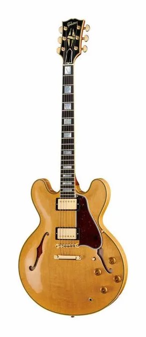 Gibson 1959 ES-355 Reissue EB ULA en primer plano frontal