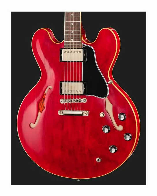 Gibson 1961 ES-335 Reissue 60s CH VOS, cuerpo y acabado en primer plano
