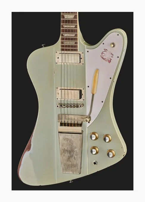 Gibson 1963 Firebird V Reissue VOS, selector de pastillas y jack de salida