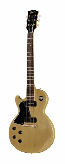 Gibson 57 LP Special SC TV Yellow ULA en primer plano frontal