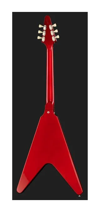 Gibson 67 Flying V Reissue Vibrola, mástil y diapasón vistos de lado
