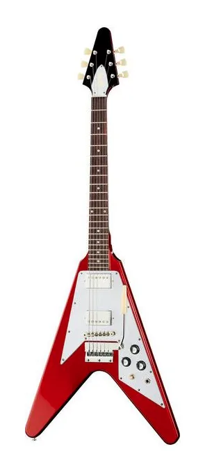 Gibson 67 Flying V Reissue Vibrola visto de frente