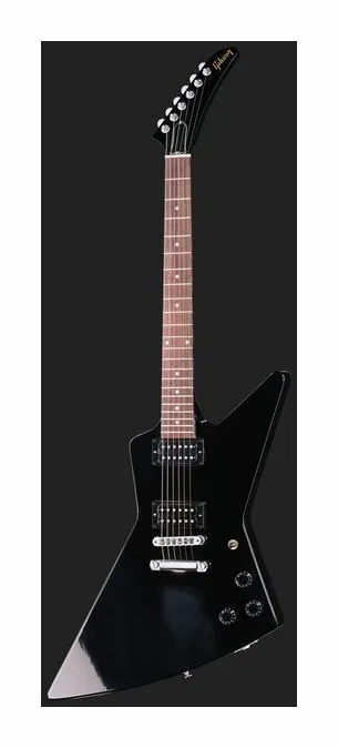 Gibson 80s Explorer Ebony, perfil lateral del cuerpo