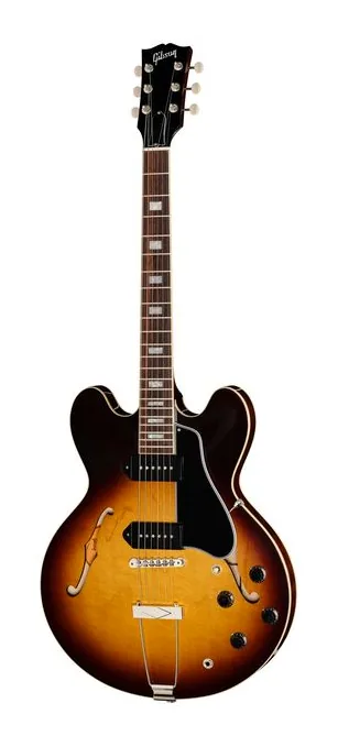 Gibson ES-330 Tobacco Sunburst fotografiado de frente
