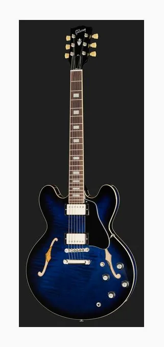 Gibson ES-335 Dot Watermelon, perfil lateral del cuerpo