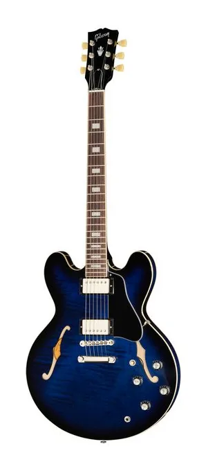 Gibson ES-335 Dot Vintage Ebony fotografiado de frente
