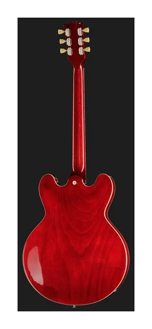 Gibson ES-345 60s Cherry, curvas del cuerpo vistas desde arriba