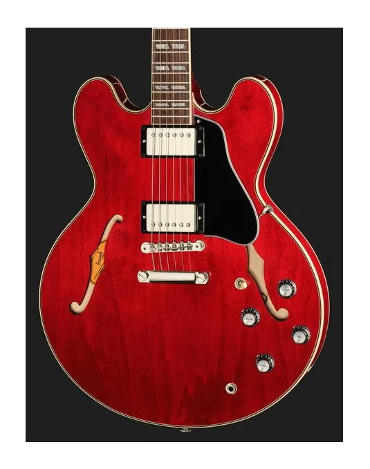 Gibson ES-345 60s Cherry, curvas del cuerpo vistas desde arriba