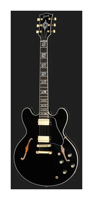 Gibson ES Supreme Bourbon Burst, curvas del cuerpo vistas desde arriba