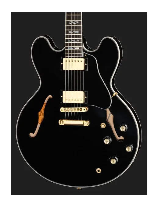 Gibson ES Supreme Bourbon Burst, pala con clavijeros y logotipo
