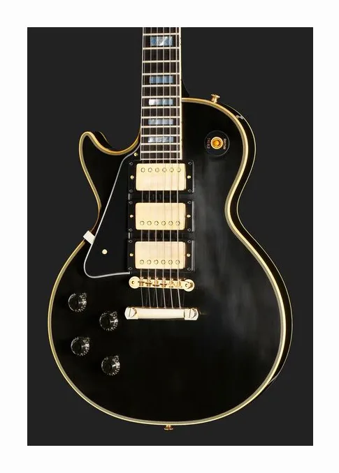 Gibson LP 57 Custom 3PU Bigsby VOS, mástil y diapasón vistos de lado