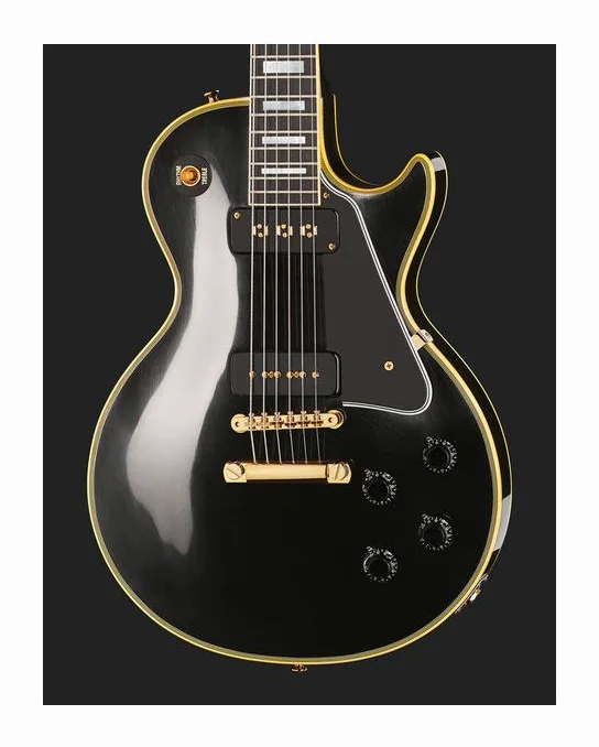 Gibson LP Custom 54 Black Beauty VOS, mástil y diapasón vistos de lado