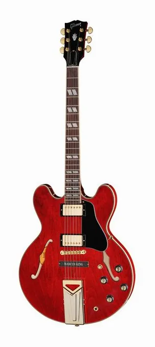 Gibson Marcus King ES-345 Sixties Ch. en primer plano frontal