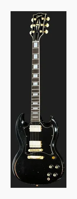 Gibson SC Custom EB Batwing HA CS, cejuela y primeras posiciones del diapasón