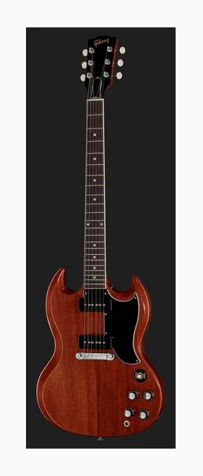 Gibson SG Special Vintage Cherry, mástil y diapasón vistos de lado