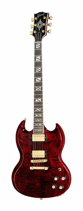 Gibson SG Supreme Fireburst visto de frente