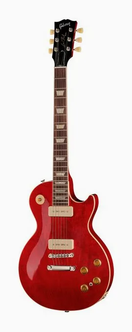 Gibson Warren Haynes Les Paul Std encuadrado de frente sobre fondo neutro