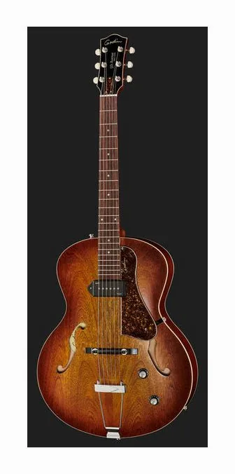 Godin 5th Avenue Kingpin Cognacburst, perfil lateral del cuerpo