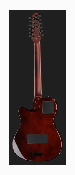 Godin A12 Ultra Dlx Lightburst, puente y clavijeros de afinación