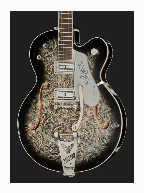 Gretsch 6120CST 59 Black Paisley Relic, vista trasera del cuerpo