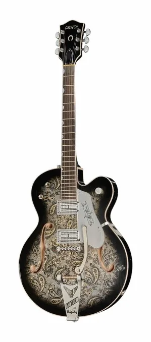 Gretsch 6120CST 59 Black Paisley Relic visto de frente