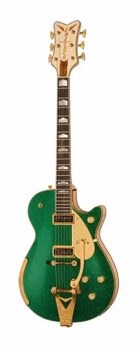 Gretsch 6134CST 55 Penguin LPB Relic encuadrado de frente sobre fondo neutro