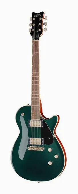 Gretsch Electromatic Jet BF encuadrado de frente sobre fondo neutro