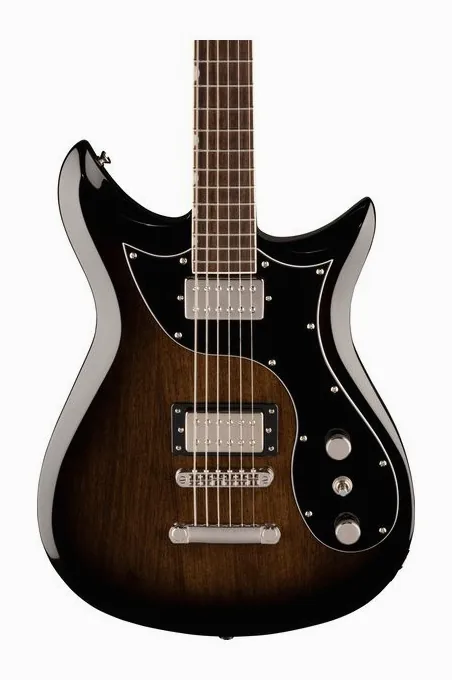 Gretsch EMTC CVT Baritone BRSTL FOG, curvas del cuerpo vistas desde arriba