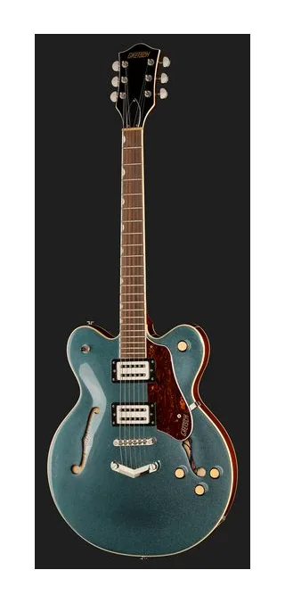 Gretsch G2622 STRML CB DC GNMTL, cejuela y primeras posiciones del diapasón
