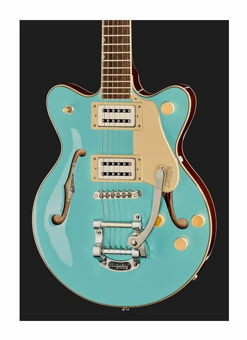 Gretsch G2655T STRML CB JR DC CDG, pala con clavijeros y logotipo