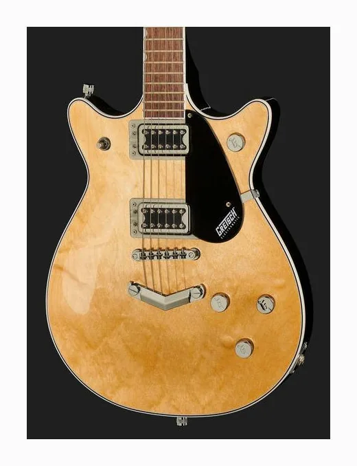 Gretsch G5222 EMTC D. Jet BT V-St. NAT, pala con clavijeros y logotipo
