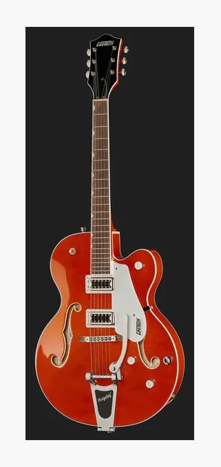 Gretsch G5420T Electromatic WS, curvas del cuerpo vistas desde arriba